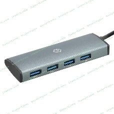 USB-концентратор Digma HUB-4U3.0-UC-G, USB-C, USB 3.0 4 порта, USB