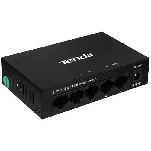 Коммутатор Tenda TEG1005D, 5×1 Гбит/с, неуправляемый