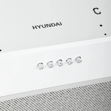 Вытяжка встраиваемая Hyundai HBB 6033 W белый управление: кнопочное (1 мотор)