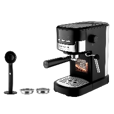 Кофеварка рожковая BRAYER BR1112 черный, исп. кофе - молотый, 1.2 л, 1100 Вт, 20 бар