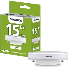 Лампа cветодиодная LED IEK LL-T80-15-230-40-GX53-G T80 таблетка 15Вт 230В 4000К GX53 GENERICA