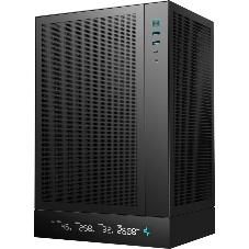 Компьютерный корпус Deepcool CH170 DIGITAL черный без БП mini-ITX 1x120мм 1xUSB 2.0 1xUSB 3.0 audio bott PSU