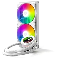 Система жидкостного охлаждения ID-Cooling SL240 XE ARGb белый 120мм алюминий+медь 1800rpm 30db 4-pin 300W