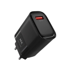 Сетевое зарядное устройство MORE CHOICE (4620202553386) NC09 1USB 3.0A QC3.0 15W, черный