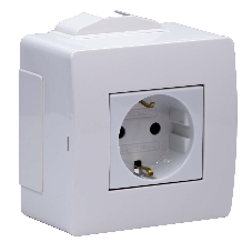 Коробка для миниканалов с силовой розеткой 10482 DKC