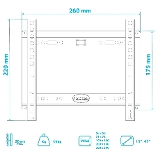 Кронштейн Kromax IDEAL-5 White, 15