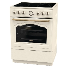 Плита электрическая Gorenje GECS6B70CLI бежевая, конфорок 4 электрических, духовка 71 л, 60 см x 85 см x 60 см