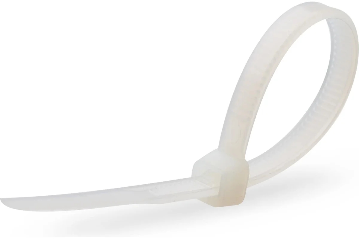 Нейлоновые стяжки Fortisflex КСС 4х150 мм белый 100 шт