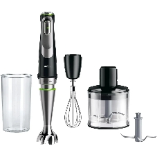 Блендер погружной Braun MQ9135XI черный, 1200 Вт, плавная регулировка, турбо