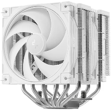 Кулер для процессора DEEPCOOL AG620 G2 WH LGA1954/1851/1700/AM5/AM4 (9шт/кор, TDP 270W, PWM, DUAL Black Fan 120mm, 6 тепл. трубок, белый) RET
