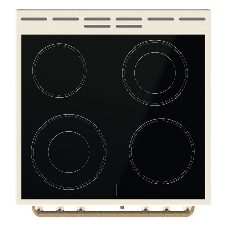 Плита электрическая Gorenje GECS6B70CLI бежевая, конфорок 4 электрических, духовка 71 л, 60 см x 85 см x 60 см