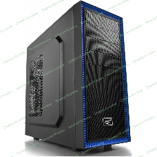 Компьютерный корпус Deepcool TESSERACT BF (one black fan) без БП, черный, ATX