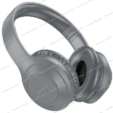 Беспроводные/проводные наушники Borofone BO20 Player серый, накладные, Bluetooth + проводной, складная конструкция, микрофон, до 28 ч