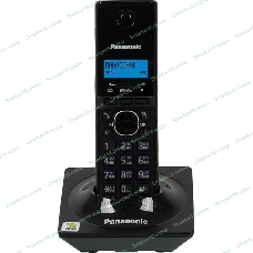 Телефон беспроводной (DECT) Panasonic KX-TG1711RUB черный АОН, Caller ID,12 мелодий звонка,подсветка дисплея,поиск трубки