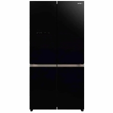 Холодильник Hitachi R-WB720PUC1 GCK черный трехкамерный 357/103л морозилка снизу, No Frost, Side by Side