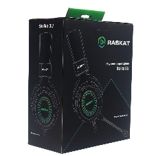 Гарнитура Raskat Strike 3U чёрный, проводная, USB, съёмный микрофон, подсветка