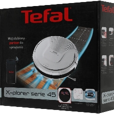 Робот-пылесос Tefal RG8227WH белый, 2200 мА·ч Li-Ion, уборка сухая, пылесборник контейнер 0.44 л