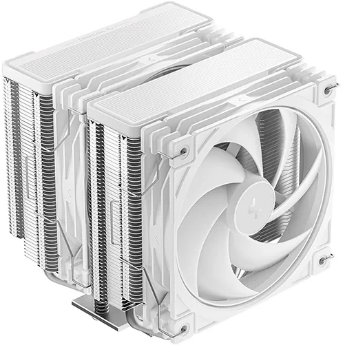 Кулер для процессора DEEPCOOL AG620 G2 WH LGA1954/1851/1700/AM5/AM4 (9шт/кор, TDP 270W, PWM, DUAL Black Fan 120mm, 6 тепл. трубок, белый) RET