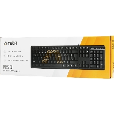 Клавиатура проводная A4Tech KKS-3, USB, черный