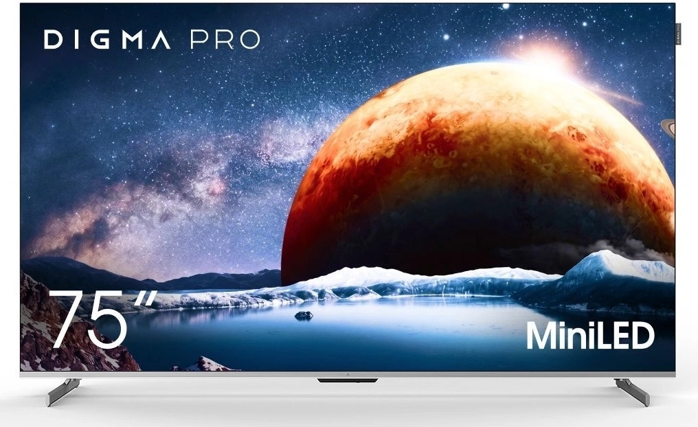 Телевизор QLED Digma Pro 75