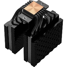 Кулер для процессора PCCooler RT620 BK (250W, 4-pin PWM, 157mm, Al/Cu, 6x6mm, 2x120mm, 73.32CFM, 34.9dBA, 2200RPM, S: 1851/1700/1200/115X, AM5/AM4, black)