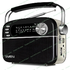 Радиоприемник белый SVEN SRP-505 (4 Вт, FM/AM/SW, USB, SD/microSD, Bluetooth, 1200 мАч)