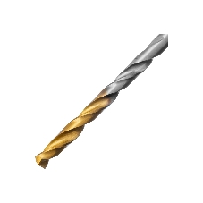 Сверло спиральное по металлу Denzel 3,2 x 65мм, Р6М5, Golden Tip, 2 шт.