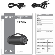 Колонка портативная SVEN АС PS-370 черный 40W 2.0 BT