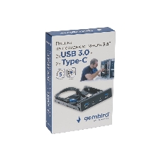 Планка на переднюю панель Gembird FP3.5-USB3-2A2C, USB, 2xUSB-A 3.0 + 2xType-C, 3.5