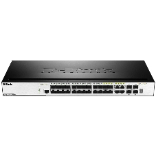 Коммутатор D-Link DGS-3000-28SC, 24×1 Гбит/с + 4×1 Гбит/с Combo, управляемый