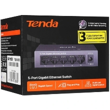Коммутатор Tenda TEG1005D, 5×1 Гбит/с, неуправляемый