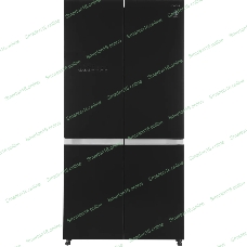 Холодильник Hitachi R-WB820VUC2 GBK черный трехкамерный 378/196л морозилка снизу, No Frost, Side by Side