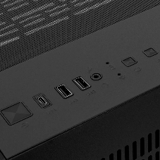 Компьютерный корпус HSPD F330, Panoramic Mini-tower, черный, TG, 0.5 SPCC, 3x120мм ARGB mATX, mITX 160/400/200мм 1x2.5