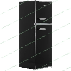 Холодильник Ascoli ARDFRB120 черный двухкамерный 84/36л морозилка сверху