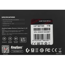 Накопитель SSD KingSpec P3-1Tb, 1Tb, SATA, 2.5