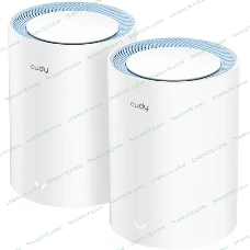 Бесшовный Mesh роутер Cudy M1200 (M1200 2-PACK) AC1200 Wi-Fi белый (упак.:2шт)