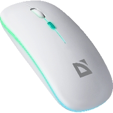 Мышь беспроводная Defender Coda MB-261 белый, 1600 dpi, радиоканал, Bluetooth, USB, кнопки - 4