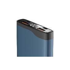Портативный аккумулятор OLMIO QL-10, 10000mAh, 22.5W, QuickCharge3.0/PowerDelivery, LCD, голубой