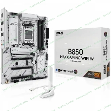 Материнская плата ASUS B850 MAX GAMING WIFI W, AM5, AMD B850, 4xDDR5, 4xSATA, 3xM.2, 1xPCIe 5.0 x16, 1xPCIe 4.0 x4, 2xPCIe 3.0 x1, 1xDisplayPort, 1xHDMI, 1x2.5Gb LAN, Wi-Fi 6E, Bluetooth 5.3, 1xUSB-C 10Gbps, 3xUSB-A 10Gbps, 2xUSB-A 5Gbps, 2xUSB-A 2.0, 3x3.5 мм, 7.1, ATX