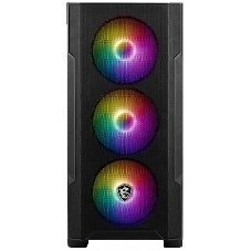 Компьютерный корпус MSI MAG FORGE M100R, Global, 1xUSB 3.0, 2xUSB 2.0, 4x120мм ARGb Fan, ESD ARGbControl Board, Tempered Gl
