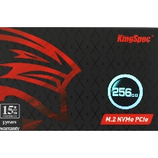 Накопитель SSD KingSpec NE-256, 256Gb, M.2 2280, PCIe 3.0 x4, NVMe, R/W 2000/1300