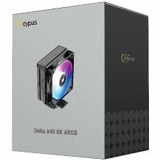 Кулер для процессора Cooler Ocypus Delta A40 BK ARGb Delta-A40-BK1NAWN00X-GL черный 120мм алюминий+медь 2000rpm 29db 4-pin 220W 156мм