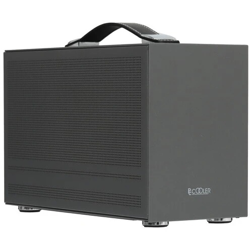 Компьютерный корпус без блока питания PCCooler I100 PRO MESH GY, Mesh Compact, серый, SPCC, no fans ITX 60/300/SFX PSU support; 1x2.5