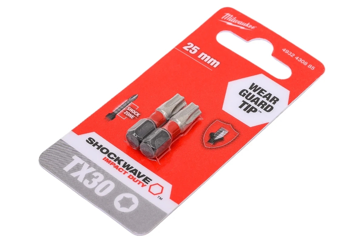 Бита Milwaukee Shockwave TX30 25мм 2шт (4932430885)