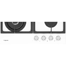 Газовая варочная поверхность Hotpoint HGS 62F/WH, 4 конфорки, закаленное стекло, 9500 Вт