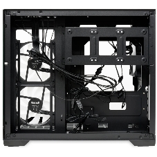 Компьютерный корпус HSPD F330, Panoramic Mini-tower, черный, TG, 0.5 SPCC, 3x120мм ARGB mATX, mITX 160/400/200мм 1x2.5
