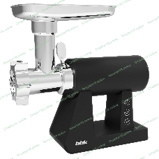 Мясорубка электрическая BBK MG3000 черный, 2500 Вт, 2.5 кг/мин, реверс, защита от перегрузки, металлический лоток, насадки - 7