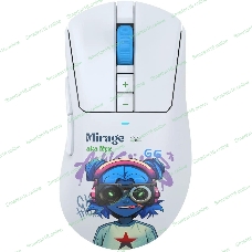 Мышь беспроводная A4Tech Bloody R73 Ultra Duo белый/рисунок оптическая 20000dpi беспров. USB/USB-C 7but (R73 ULTRA DUO NYX MIRAGE)