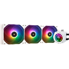Система жидкостного охлаждения Thermalright Core Vision 360 (360mm, LED, White, ARGB/Fans: 3x120mm, 72.37CFM, 27.7dBA, 2000RPM/Pump height 66mm, Rad thickness 27mm/S: 1700, 1200, 1851, 115X, 2011, 2066, AM5, AM4)