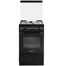 Плита электрическая De Luxe 5004.10э (кр)-001 черный, конфорок 4 шт, духовка 43 л, 50 см x 85 см x 50 см